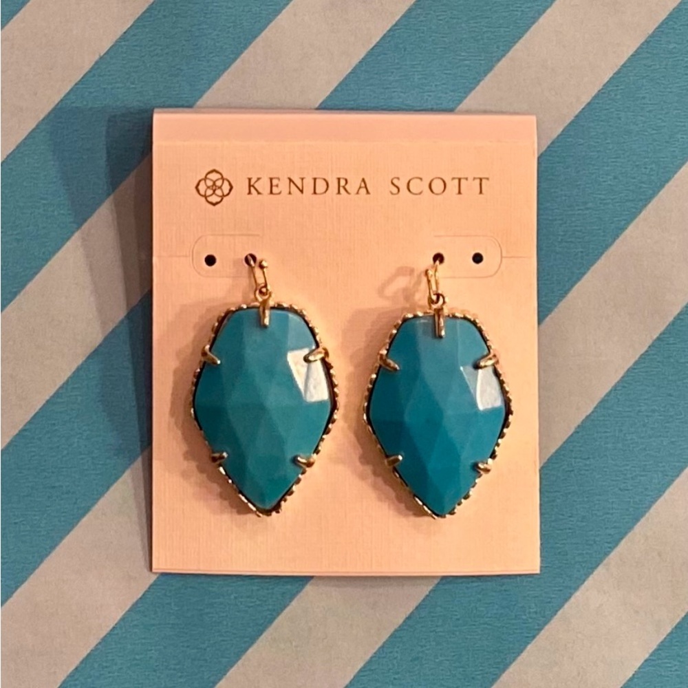 NWT * KENDRA SCOTT* Earrings … *CORLEY* … Turquoise